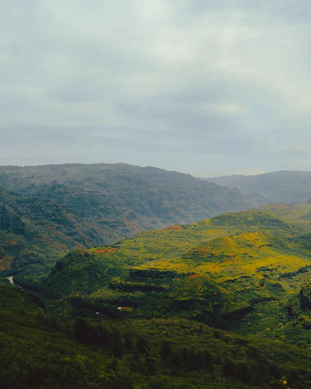 Image of a valley in Kauai